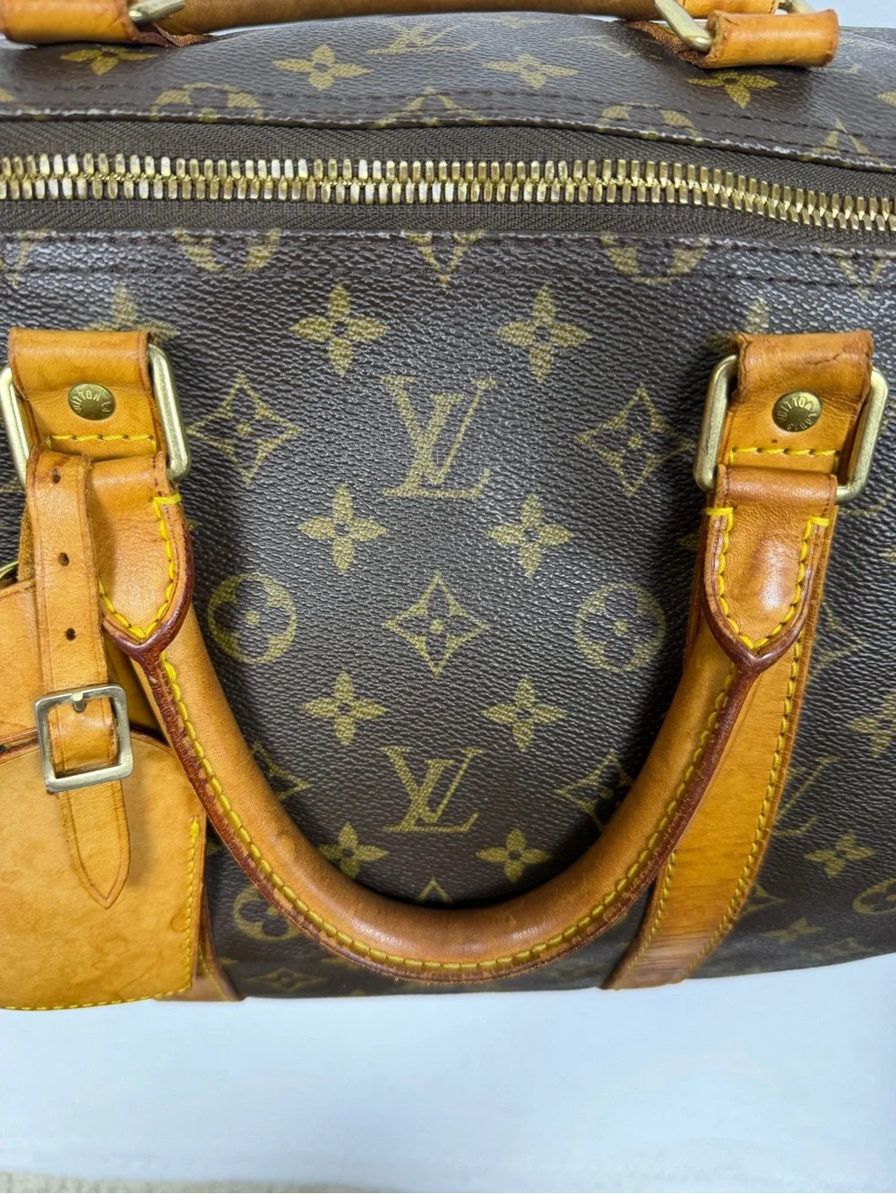 Vintage Louis Vuitton Keepall 55 Monogram Canvas Travel Duffle Bag 2001